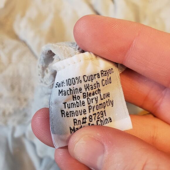 Johnny Was grey eyelet peasant blouse size XS - Picture 4 of 4